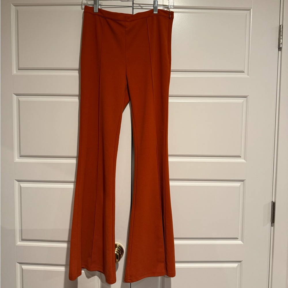 Forever 21 Burnt Orange Flare Pants